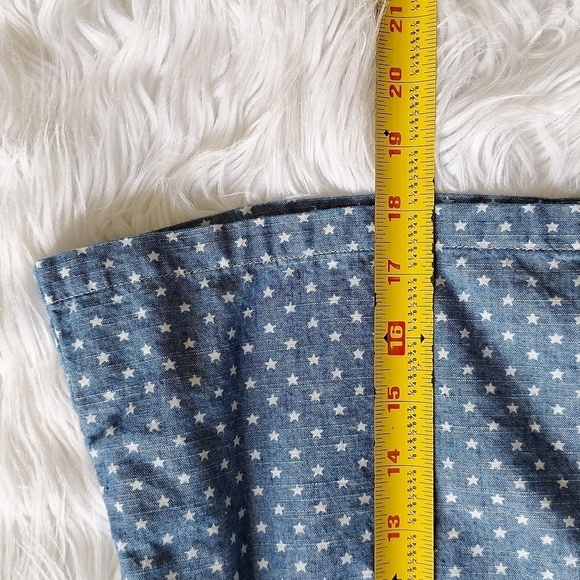 Crewcuts by J.Crew Girls' Peekaboo-Shoulder Top in Chambray Stars - Picture 13 of 14